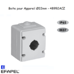 Boite pour appareil diamètre 22mm Etanche 48 EFAPEL 48992ACZ - Copie