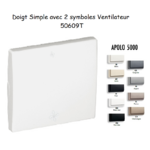 Doigt avec 2 symboles ventilateur APOLO5000 50609T