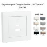 Enjoliveur pour Chargeur Double USB Type A + Type C 50674T