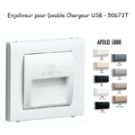 Enjoliveur double chargeur usb APOLO5000 50673T