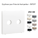 Enjoliveur pour prise de haut parleur a terminaux à vis APOLO5000 50713T