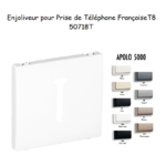 Enjoliveur pour prise de téléphone Française T8 Apolo 50718T