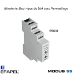 Minuterie éléctronique 16A avec verrouillage 55031