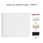 Doigt avec symbole Loquet Sirius 70604T