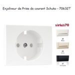 Enjoliveur pour prise de courant Schuko Sirius 70632T