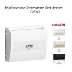 Enjoliveur pour interrupteur card system Sirius 70731T