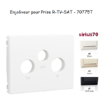 Enjoliveur pour prise R TV SAT Sirius 70775T