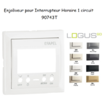 Enjoliveur pour interrupteur horaire 1 circuit LOGUS 90743T