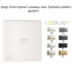 Doigt pour interrupteur lumineux avec symbole lumière Logus 90797T