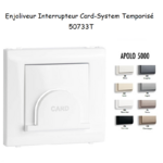 Enjoliveur pour interrupteur Card System Apolo 5000 50733T