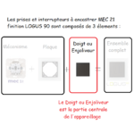 Doigt ou enjoliveur pour logus 90