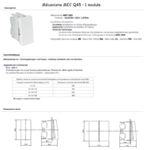 Interrupteur MEC Q45 1 module