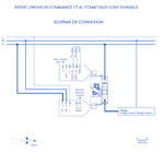Réenclencheur commandé et automatique configurable 55014 schéma de connexion