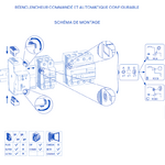 Réenclencheur commandé et automatique configurable 55014 schéma de montage
