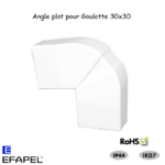 Angle plat pour goulotte série 13 30x30 13153