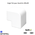 Angle plat pour goulotte série 13 100x40 13073