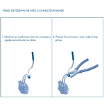 Prises de téléphone avec connecteurs rapides