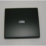 Doigt simple pour interrupteur lumineux 50602tpm noir mat apolo5000