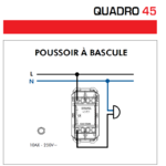 Poussoir à Bascule Quadro 45151S 45161S Schéma