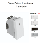 Va-et-Vient lumineux 1 module Quadro 45074S