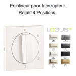 Enjoliveur pour Interrupteur rotatif 4 positions Logus 90766T