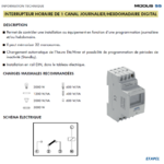 Interrupteur horaire journalier hebdomadaire digital 55501DIG infos-1