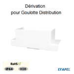 Dérivation pour goulottes distribution 10081 10091 10181 10291RBR