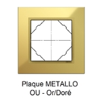 Plaque METALLO Or Doré 90910TOU