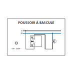 Schéma de montage Bouton poussoir à bascule série 3700