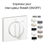 Enjoliveur pourInterrupteur rotatif Apolo 50762T