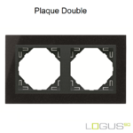 Plaque Double petra logus90 efapel 90920TGS Granite Gris