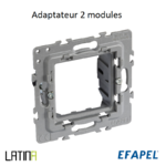 Adaptateur pour Appareil à Encastrer 2 Modules avec Griffes 42994