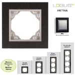 Plaque simple ou multiple logus90 Petra Granite Alumine TGA