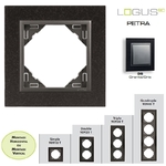 Plaque simple ou multiple logus90 Petra Granite Gris TGS