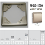 Plaque simple ou multiple Apolo 5000 TCH Champagne