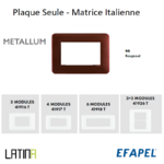 Plaque metallum matrice italienne 41916TRB 41917TRB 42918TRB 42926TRB Rouge