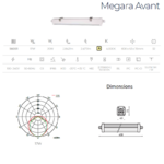 Réglette LED étanche megara 20W caractéristiques