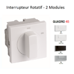 Interrupteur Rotatif - 2 Modules Quadro 45302S