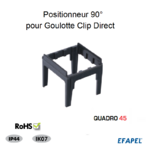 Positionneur Q45 pour goulottes clip direct