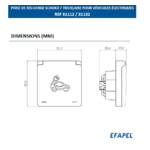Dimensions Prise chargement VE 81132 81112