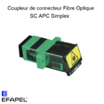 Coupleur de Connecteur Fibre optique Simplex SC APC 82210