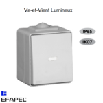 Interrupteur Va-et-Vient Lumineux Etanche 48 EFAPEL 48072C