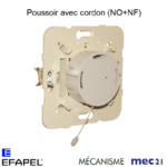 Mécanisme poussoir avec cordon NO+NF mec 21090