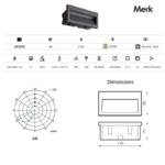 Applique extérieure merk dimensions