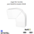 Angle plat variable pour goulotte série 10 Moulures 32x16 10043ABR