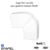 Angle plat variable pour goulotte série 10 Moulures 40x16 10063ABR