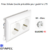 Prise de courant schuko double inclinée 45° 6 modules Quadro 45262CBR