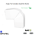 Angle plat variable pour goulotte série 10 Moulures sans halogènes 40x16 10063GBR