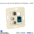 Mécanisme prise R TV SAT RJ45 6A étoile mec 21547