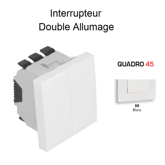 Interrupteur double allumage - ELECTRIC CENTER : Distributeur de matériel  électrique & pneumatique industriel